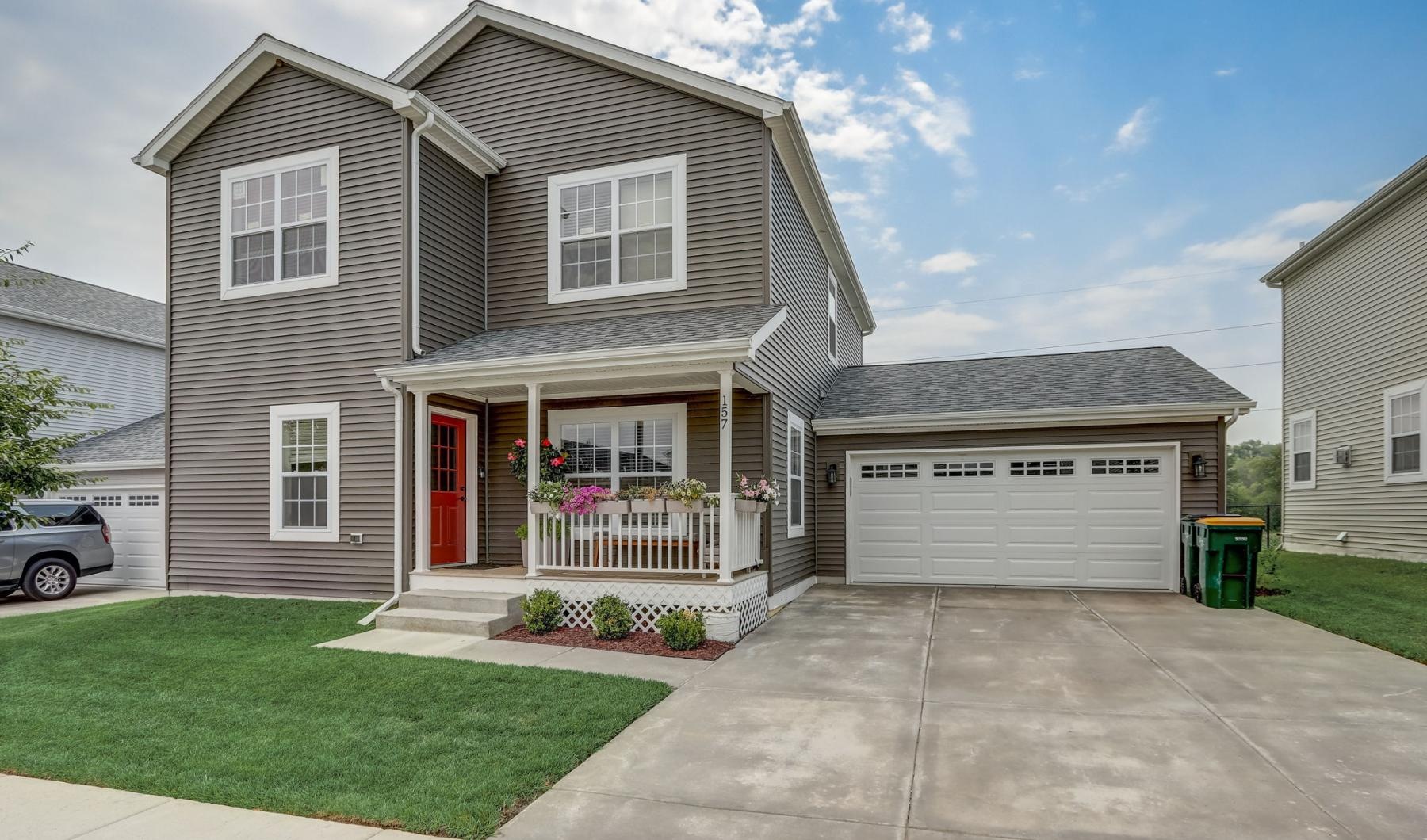 a house with a garage