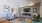 a living room with a large television